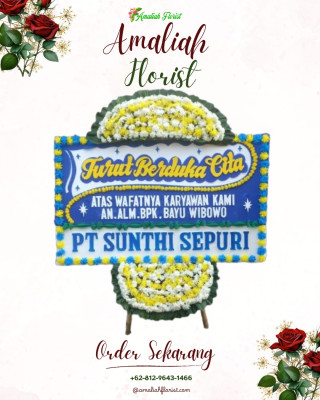 Papan Bunga Duka di Karang Rejo