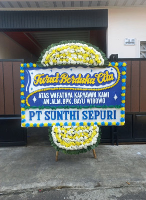 Papan Bunga Duka di Karang Rejo